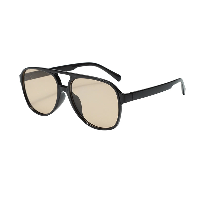 Casual Retro Streetwear Solid Color Pc Toad Glasses Full Frame Women’s Sunglasses