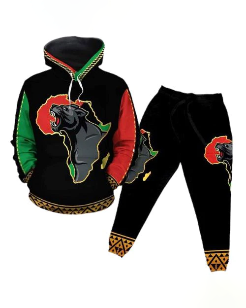 Panther Africa hoodie and jogging Set