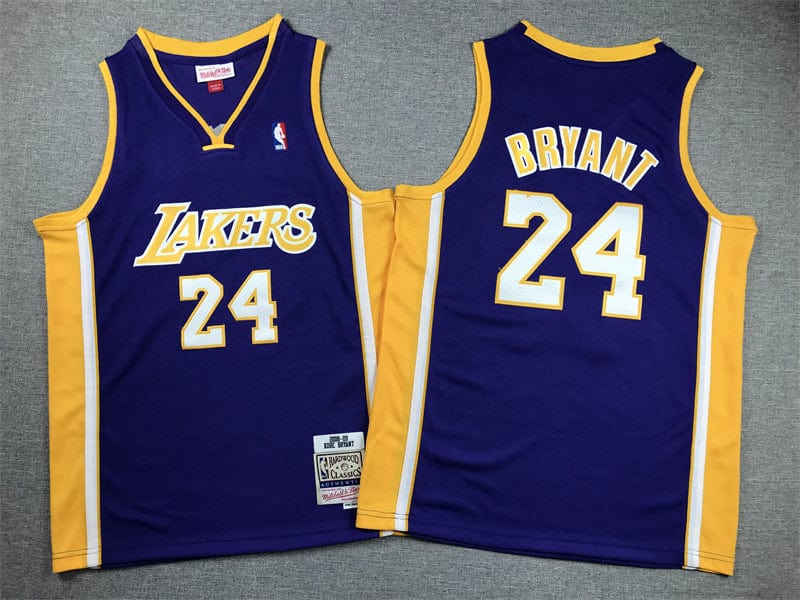 KID Lakers #24 purple V-neck mysite