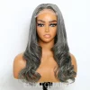 Glueless Salt & Pepper Natural Wavy Wig