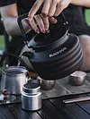 1.3L Outdoor Camping Kettle with Handle Anti-Slip Pot Tourist Cookware Supplies