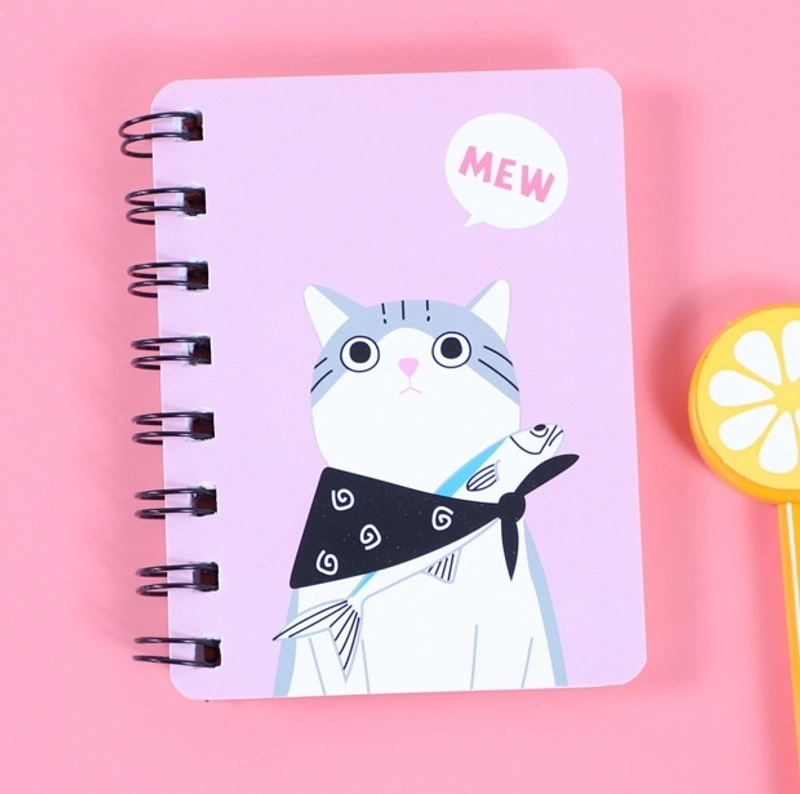 Cute Study Stationery Cartoon Mini Coil Notebook Notepad