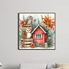 Diamond Painting-DIY Full Round Drill Owl House(40*40CM)