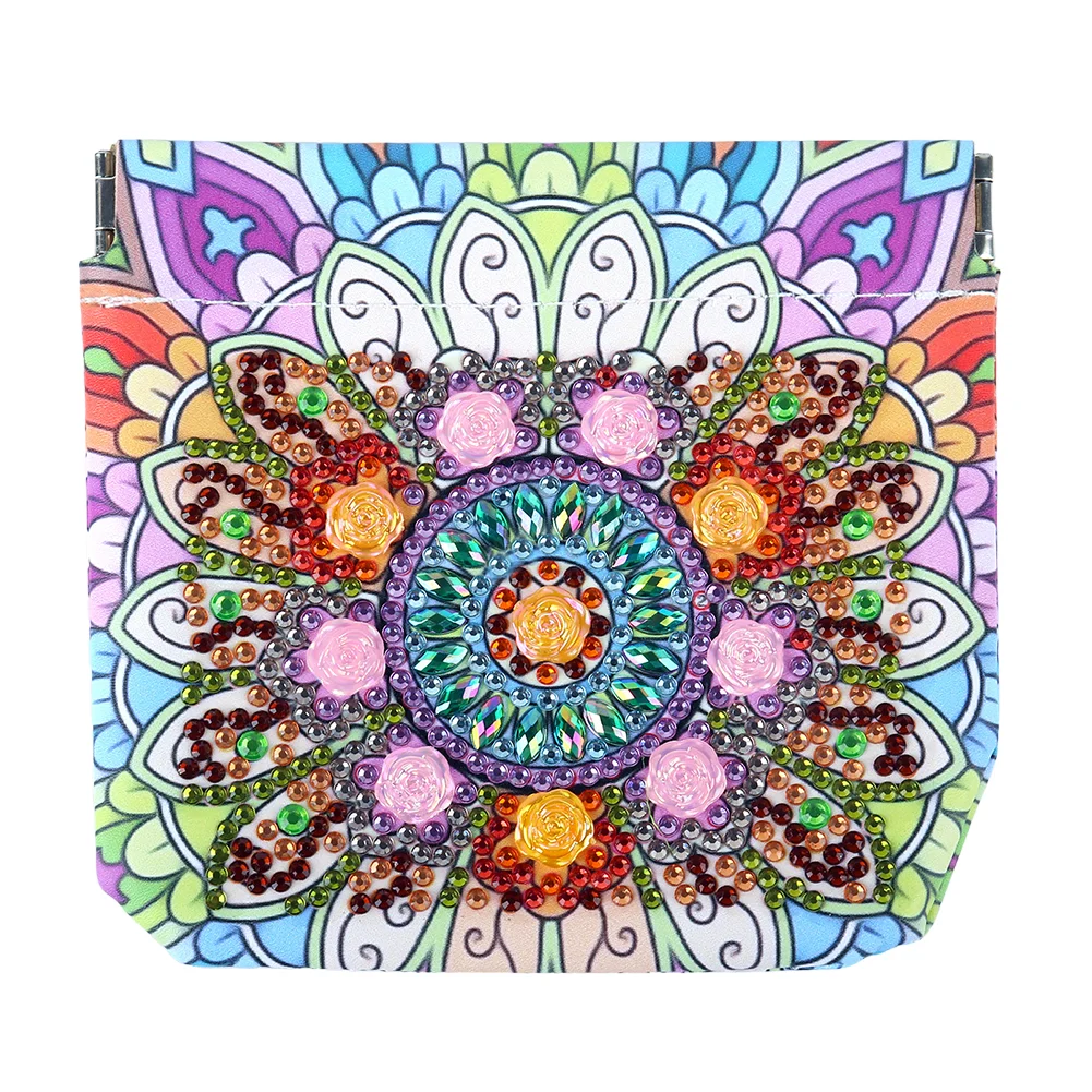 DIY Mandala PU Partial Special Shaped Diamond Painting Wallet Gifts for Women