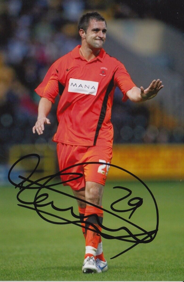 HARTLEPOOL UNITED HAND SIGNED PETER HARTLEY 6X4 Photo Poster painting 1.