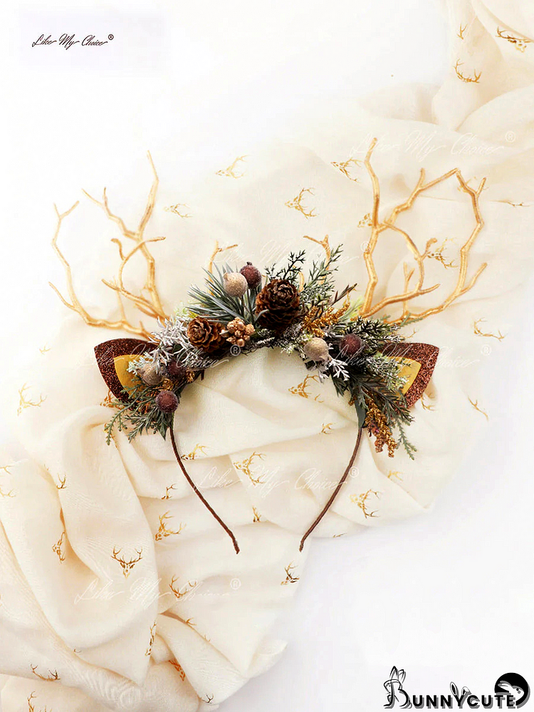 Pine Cone Christmas Reindeer Headband | LikeMyChoice®