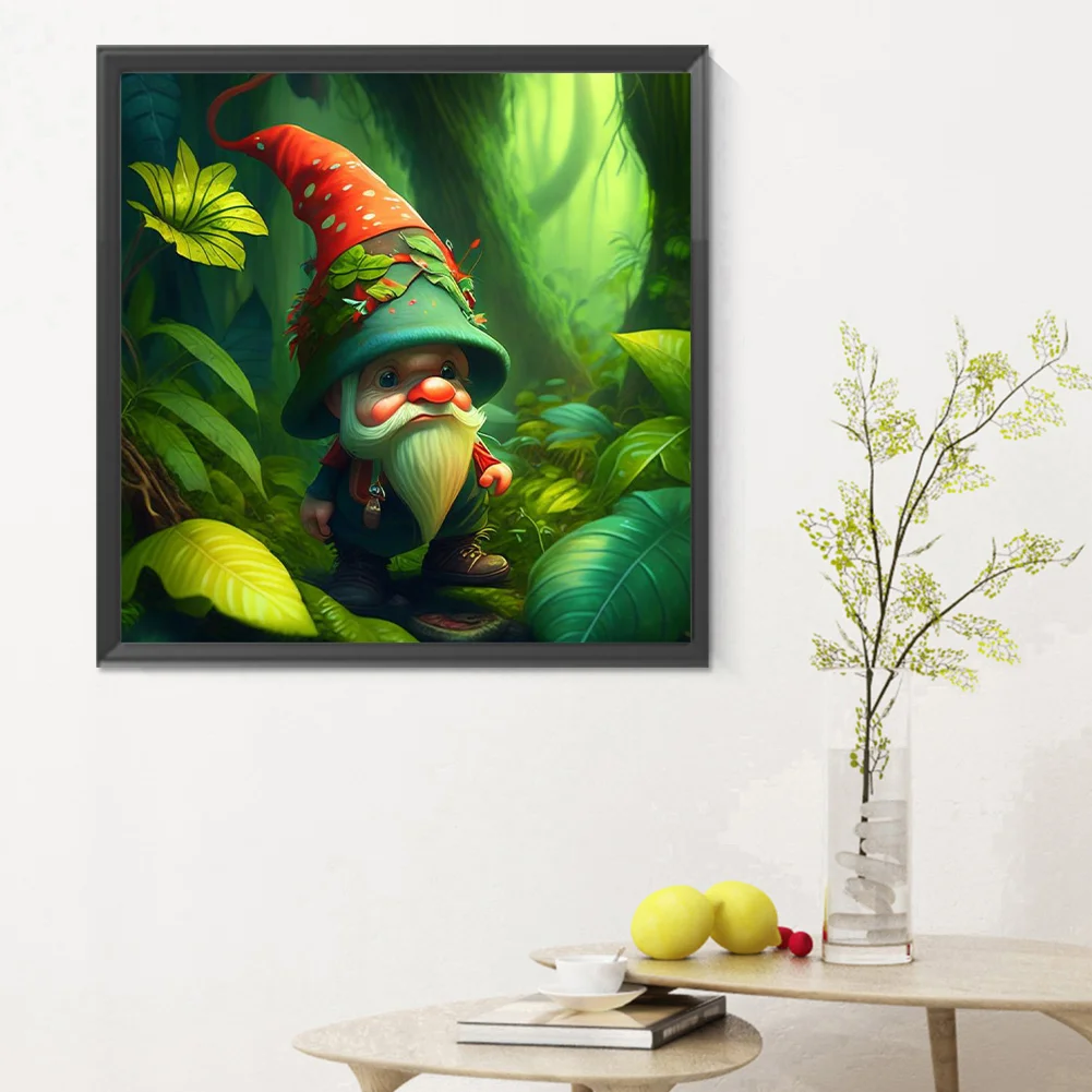 Full Round Diamond Painting 30*30cm - Goblin In The Forest