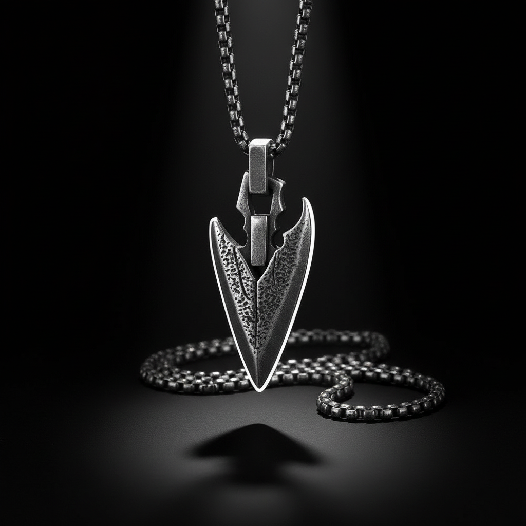 Viking Spearhead Necklace (Stainless Steel)