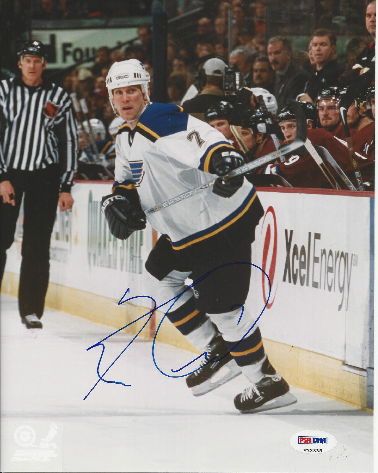 KEITH TKACHUK (St. Louis BLUES) Signed 8 x10 Photo Poster painting w/ PSA COA