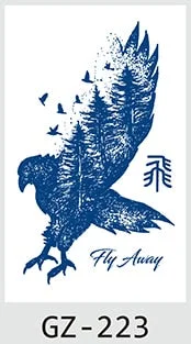 Temporary Tattoos Stickers Dragon Lion Monkey King Juice Ink Lasting Natural Men Womens Arm Body Chest Realistic Art Fake Tatoo