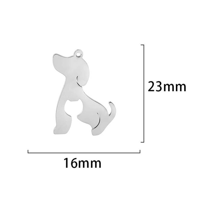 1 Piece 304 Stainless Steel Animal Pendant Jewelry Accessories