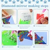 4pcs DIY Rhinestones Mosaic Diamond Painting Corner Bookmark Kit