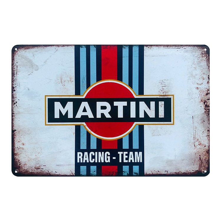Martini Racing Team - Vintage Tin Signs/Wooden Signs - 7.9x11.8in & 11.8x15.7in