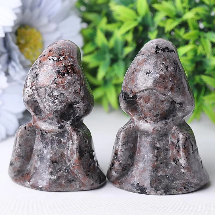 3" Yooperlite Witch Crystal Carvings for Halloween