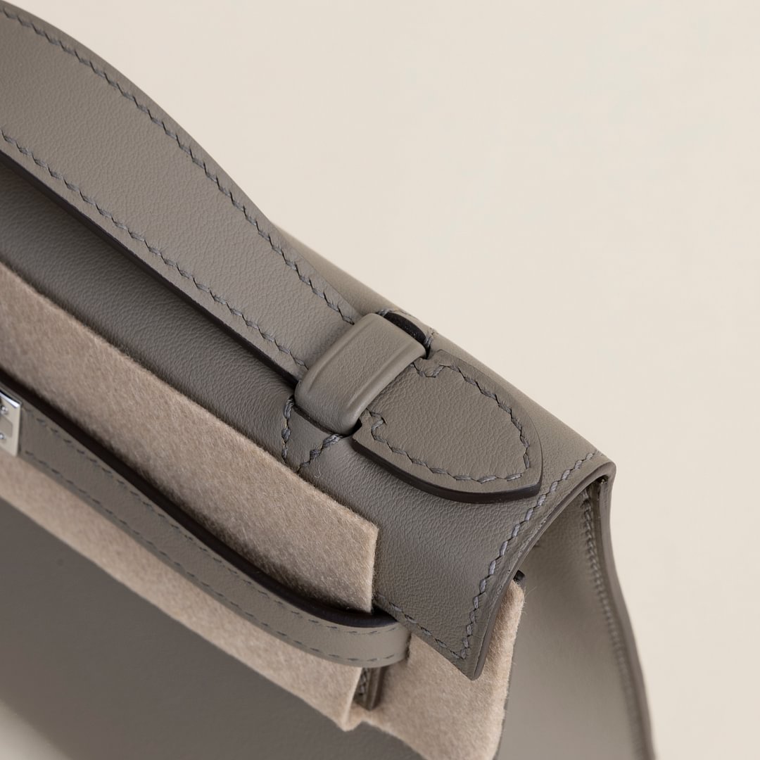 Kelly pochette Swift M8 Gris asphalte PHW