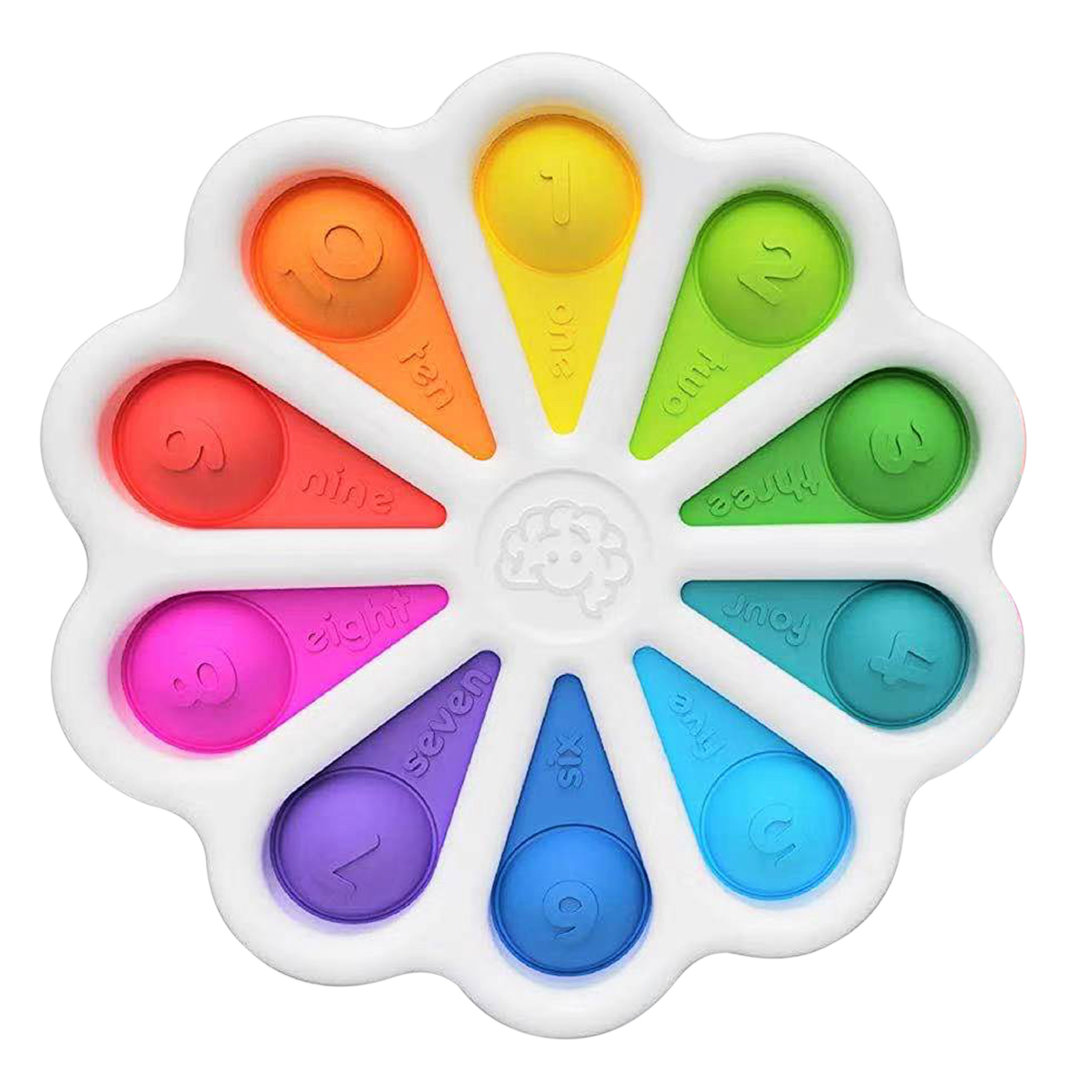 

Rainbow - Pop It Fidget Toy, White, 501 Original