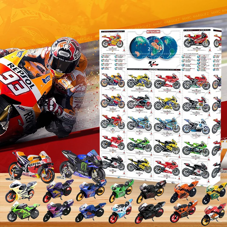 MotoGP Advent Calendar -- The One With 24 Little Doors