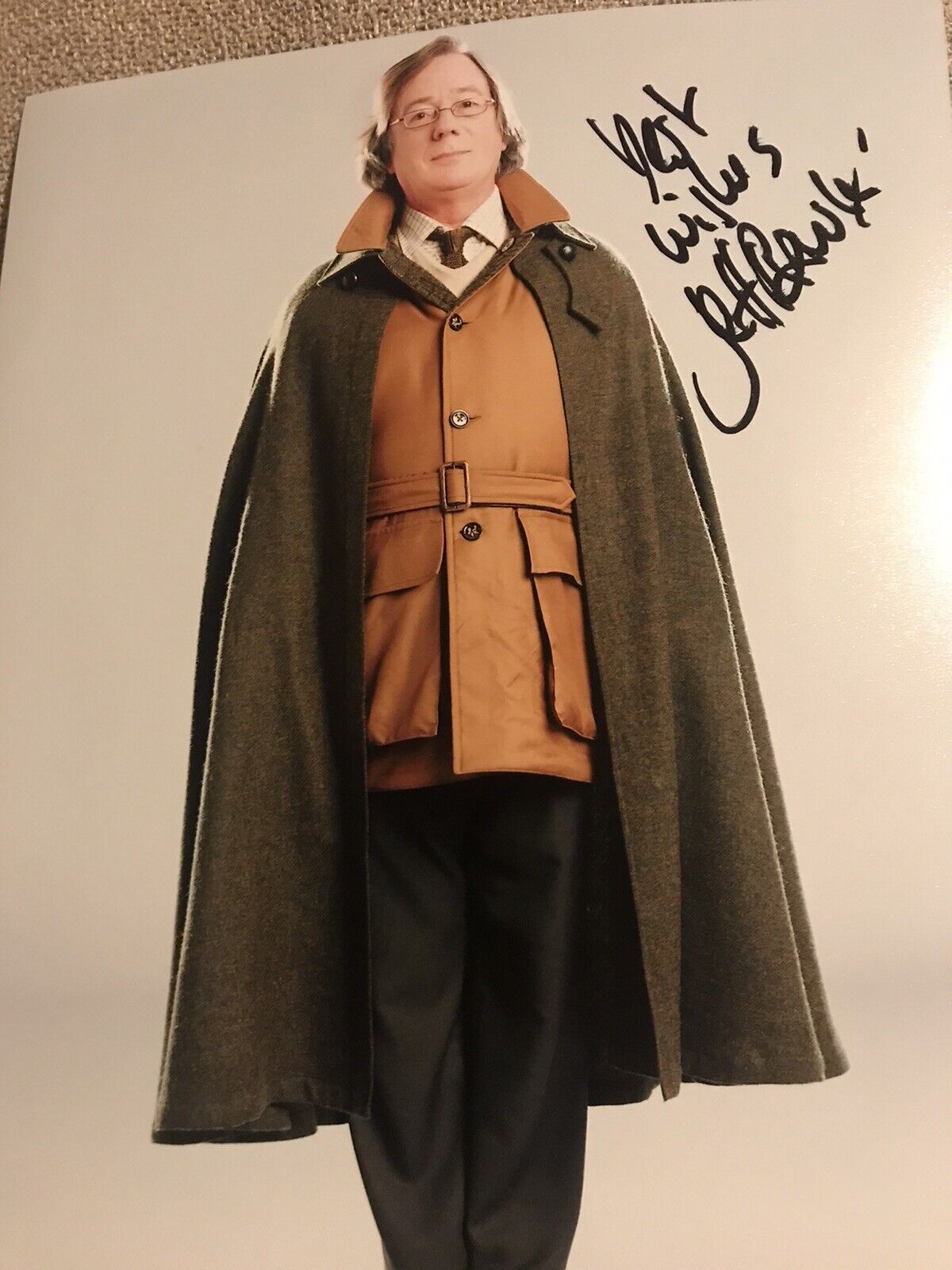 Jeff Rawle as Amos Diggory in Harry Potter Signed 10x8 Photo Poster painting