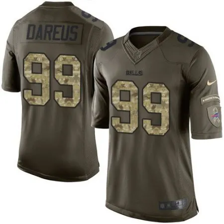 Bills #99 Marcell Dareus Green Men's Stitched NFL Limited Salute To Service Jersey