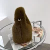 Winter Mink Fur Bag Fashion Furry Fur Handbag Single Shoulder Crossbody Bag Luxury Warm Fur Wrist Bag Female Shopping Bag