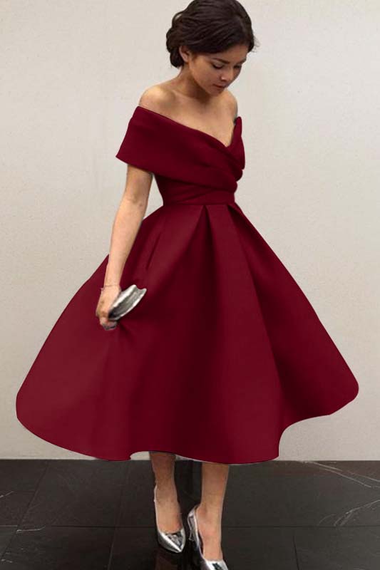 Hidais Stunning Sky Blue Off the Shoulder Sleeveless A Line Short Homecoming Dress 