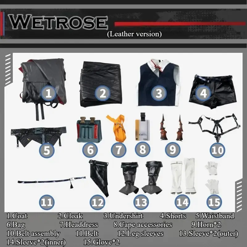 [Wetrose] Pre-Order Arknights Ch'en the Dawnstreak Game Outfit Cosplay Costume 