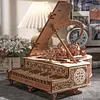 Enjoy Time: DIY Piano Crafts, Wooden Playable Bluetooth Piano for Girls, Building Block Assembly, Creative Holiday Gift