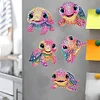 5PCS DIY Diamond Painting Refrigerator Magnets Sticker Kit (Colourful Turtle)