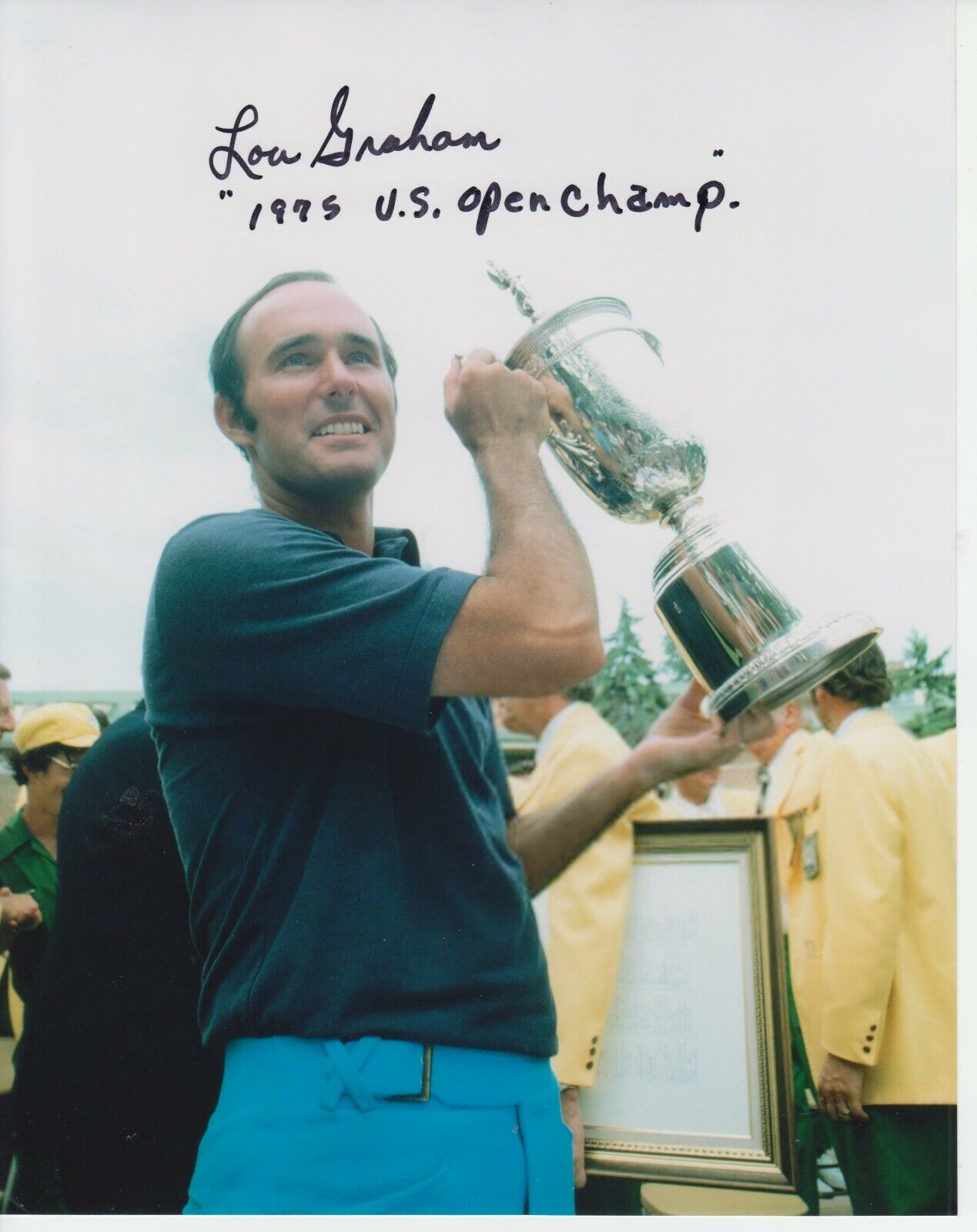 Lou Graham 1975 U.S. Open U S 8x10 Photo Poster painting Signed w/ COA Golf #1