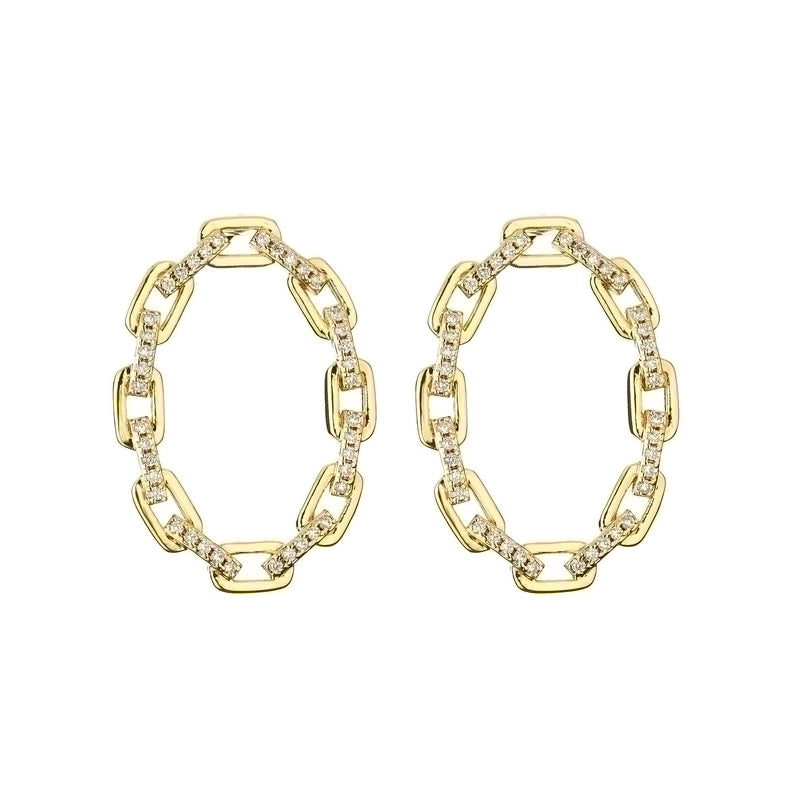 2 Pieces Vintage Style Geometric Copper Plating Inlay Zircon 18k Gold Plated Bracelets Earrings Necklace