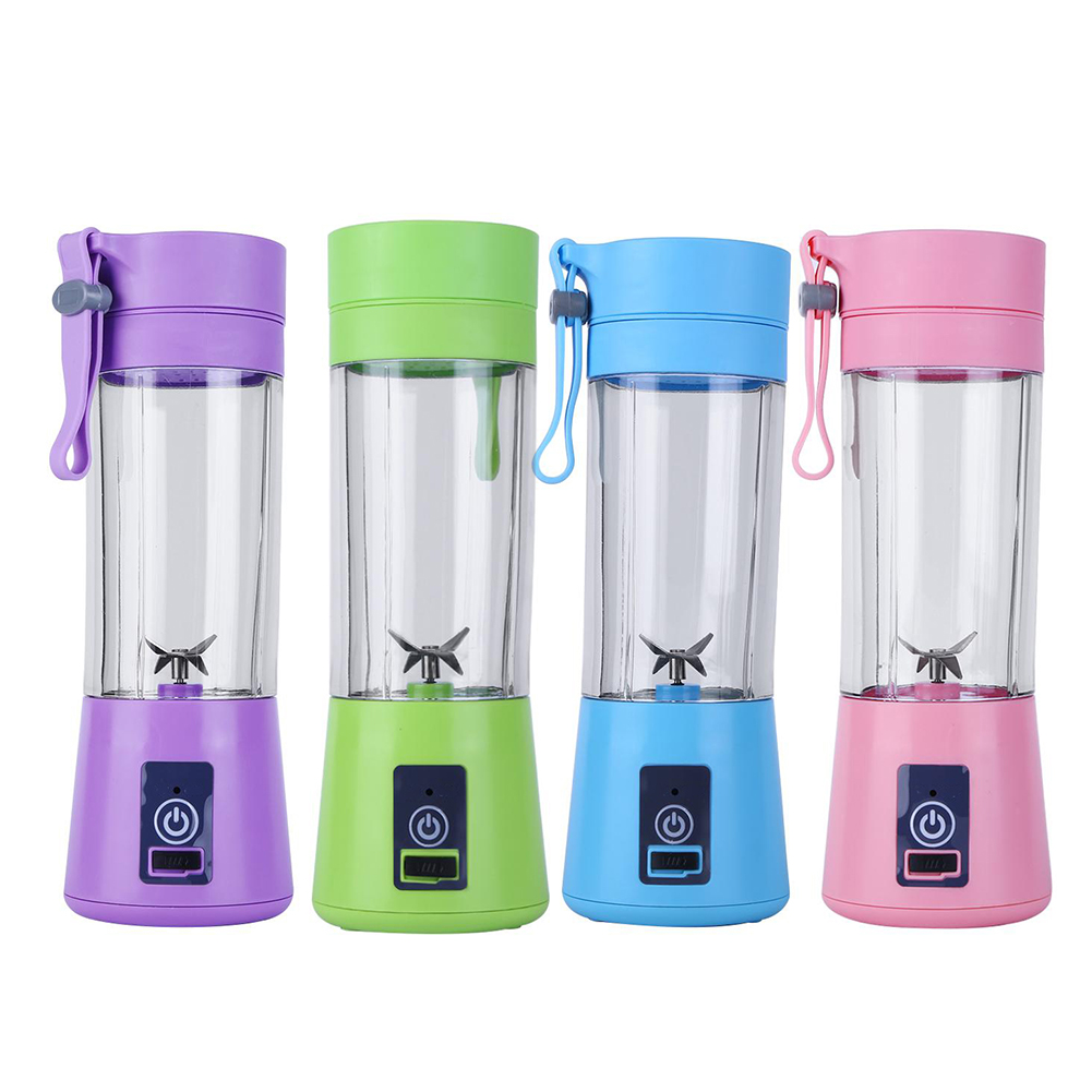 

380ml Electric Rechargeable Portable Juicer Multi-functional Juice Machine, Pink, 501 Original