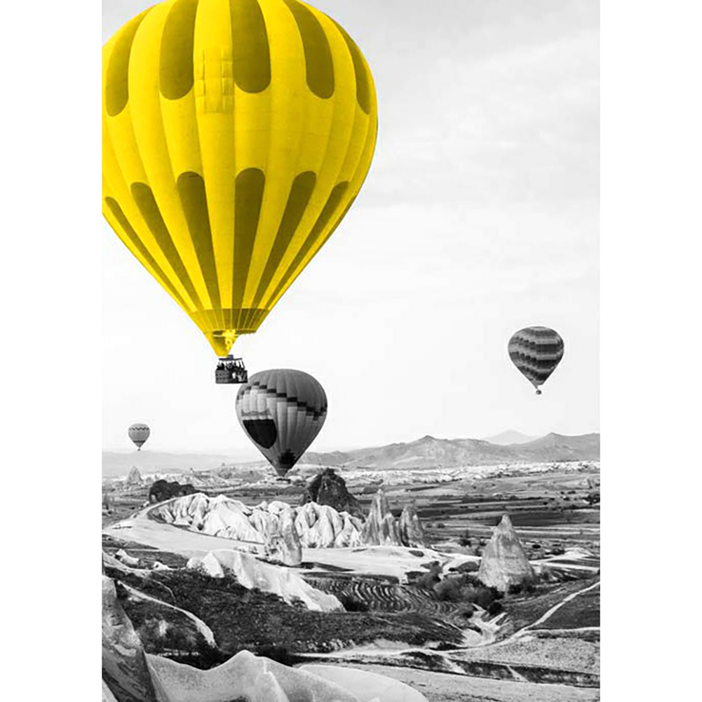 

30*40CM - Round Drill Diamond Painting - Hot Air Balloon, 501 Original