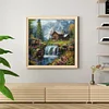 (50*50cm)Waterfall House - Full Round Drill Diamond Painting