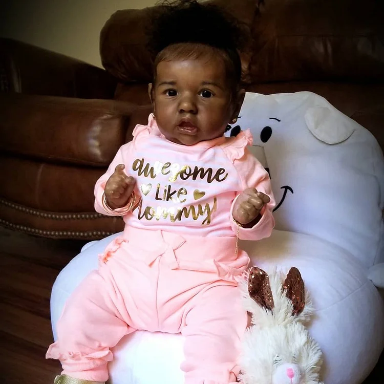  Black African American Silicone 20'' Kathy Truly Reborn Toddlers Baby Doll Girl - Reborndollsshop®-Reborndollsshop®