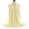 Plain Color Soft Chiffon Long Gauze Shawl Women Hijab