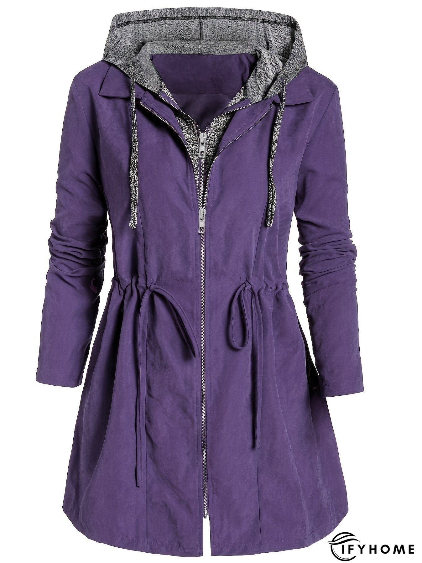 Plus Size Winter Coat with Pockets | IFYHOME