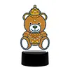 DIY Diamond Painting 7 Color Night Light Lamp Home Decoration Ornament Gift Kit(Bear)