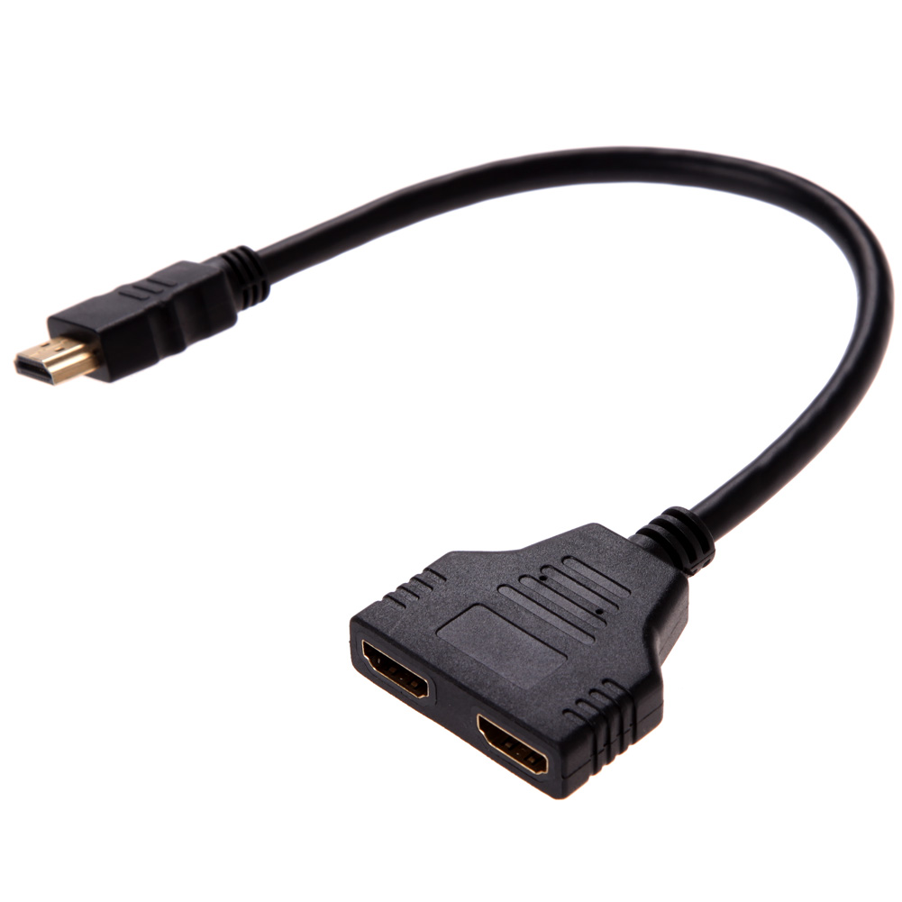 

1080P HDMI-compatible Port Male to 2 Female 1 In2 Out Splitter Cable Adapter Converter, 501 Original