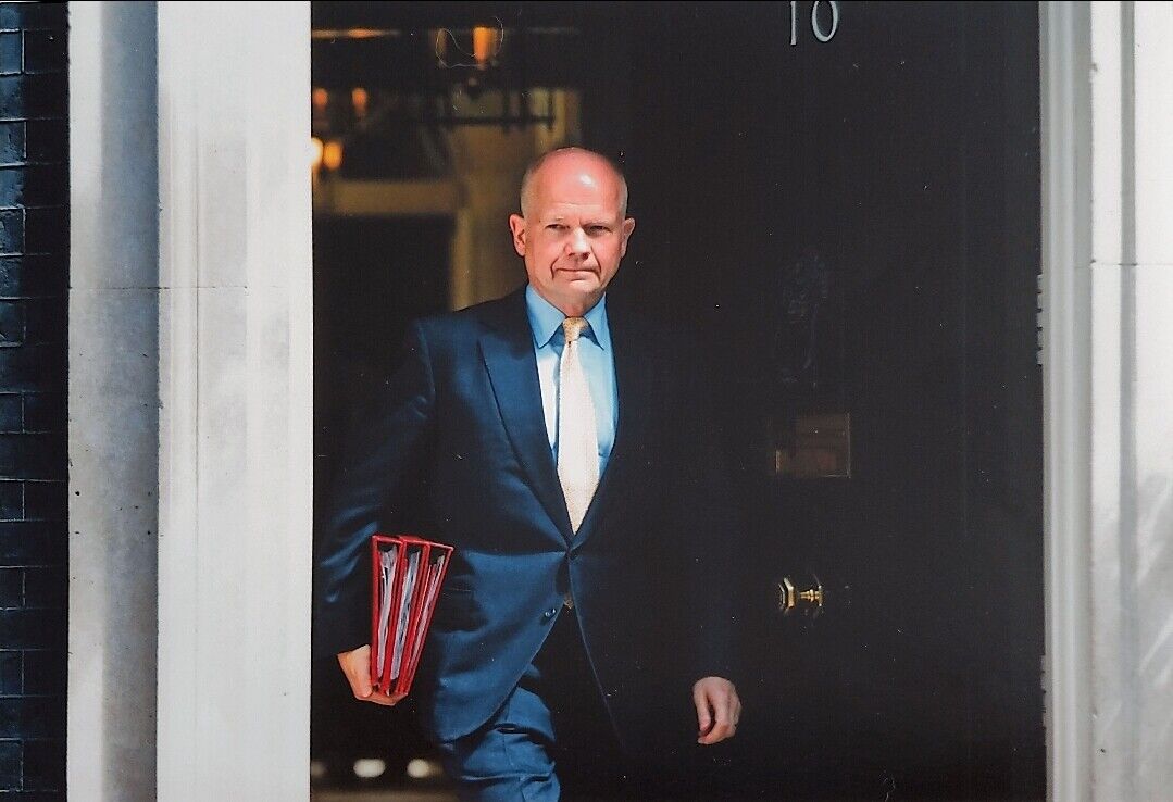 William Hague Hand Signed Autograph Photo Poster painting UK Politician Conservative Foreign Sec