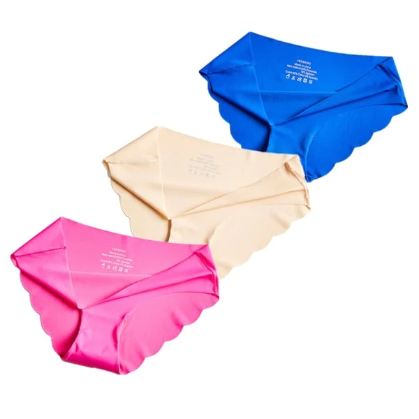 3Pcs/lot Seamless Panty Set Underwear Low-Rise Briefs Female Comfort Intimates Fashion Female Lingerie Drop Shipping
