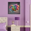 uk.everydayedeals (Limited Stock) Diamond Painting - Full Round - Colorful New Year 2024