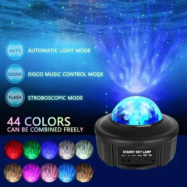Galaxy Light Projector Night Light Starry Lamp Bluetooth Speaker with Remote Control and Timer Colour Changing Music Player for Kids Adults Party Birthday Room Home Decoration