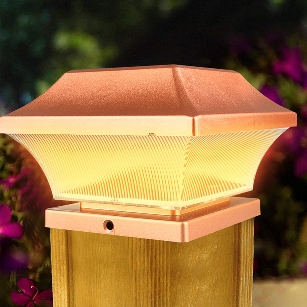 

LED Solar Pillar Lantern Light Waterproof Outdoor Column Head Night Light, 501 Original