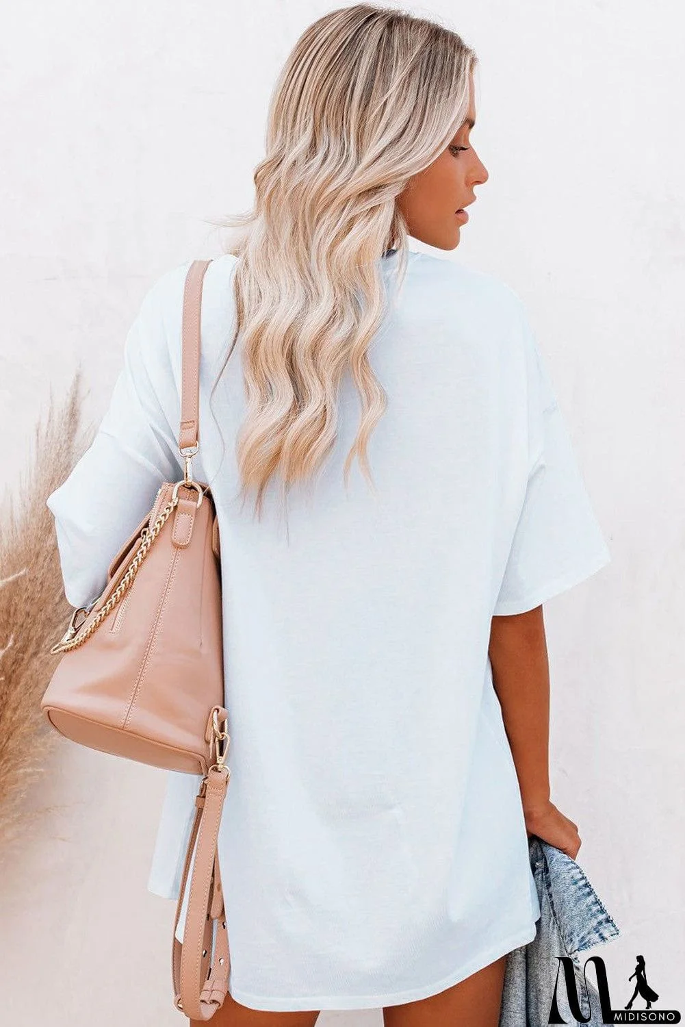 MidiSono - Women&rsquo;s Casual Summer Tops Crew Neck Tees Loose Short Sleeve T-shirt