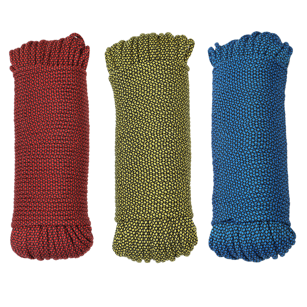 

9 Strand Core Paracord for Survival Cord Lanyard Climbing Camping Tent Rope, Yellow color, 501 Original