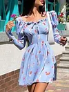 Sexy Solid Color Bandage Backless One-Shoulder Mini Dress