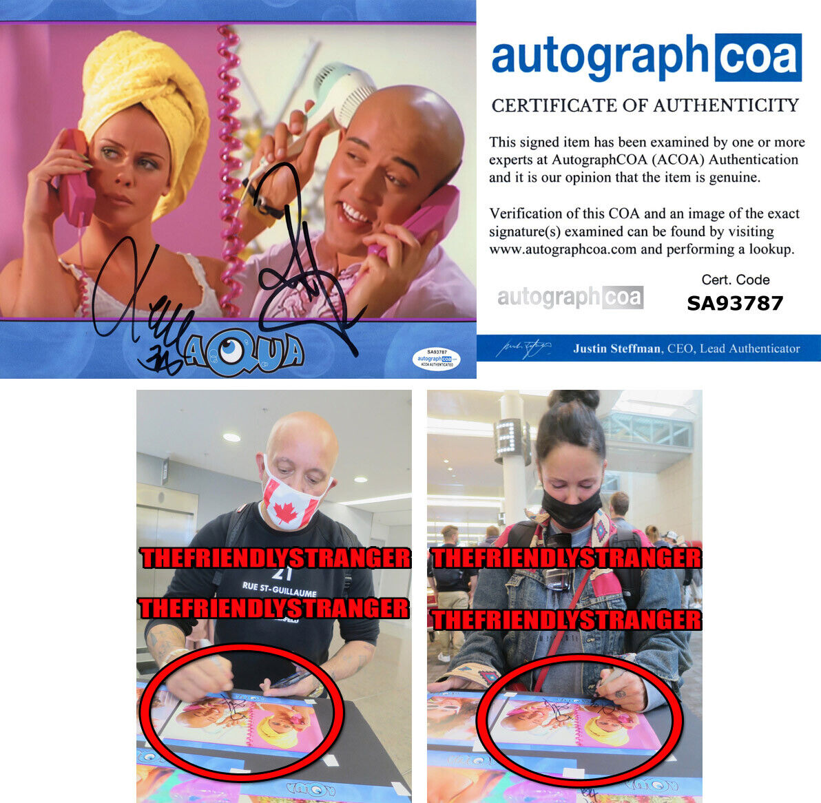 LENE NYSTROM & RENE signed AQUA