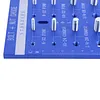 28Pcs Upgrade Nut and Bolt Thread Checker Includes 14 Imperial and 14 Metric Threads Wall-Mountable Bolt Size Finder with 304 Stainless Steel Pins for Screw Nut Bolt Size Finder Classification