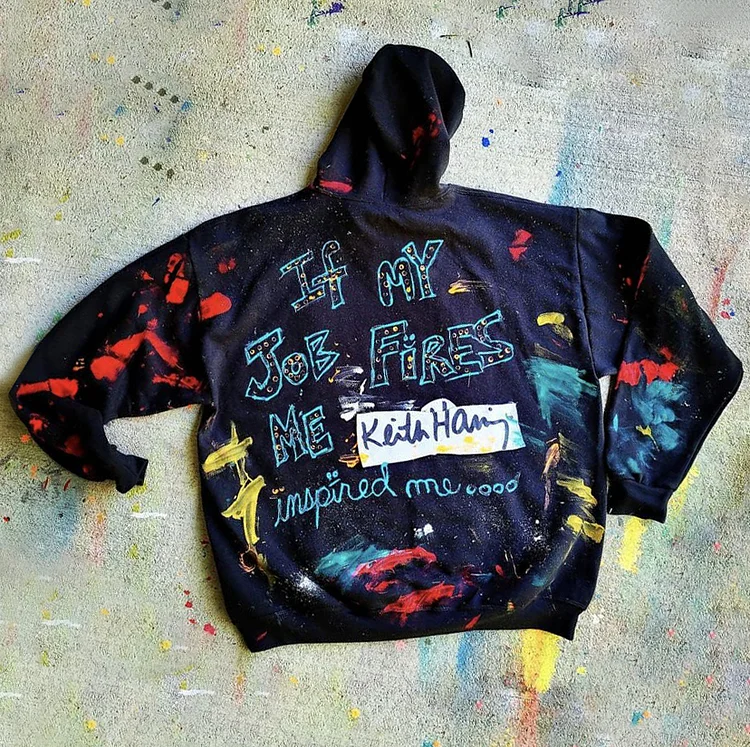 Fashion Preppy Print Long Sleeve Hoodie
