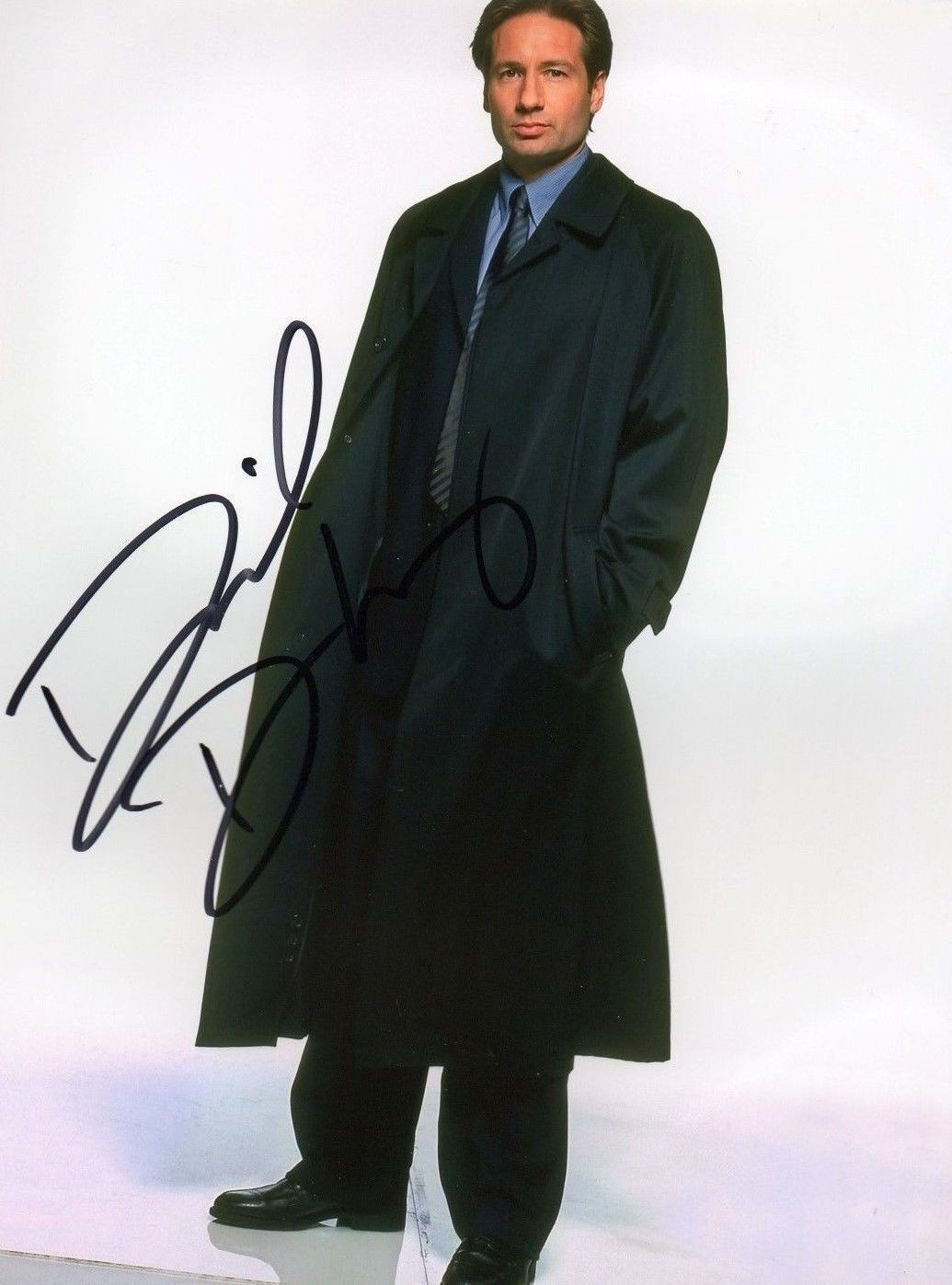 DAVID DUCHOVNY AUTOGRAPHED SIGNED A4 PP POSTER Photo Poster painting PRINT 9